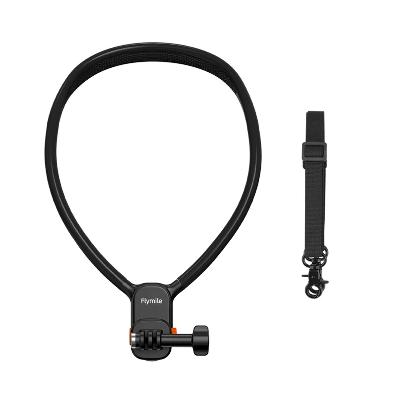 FLYMILE Quick Release Neck Mount Bracket with Strap for Action Cameras Hanging Neck Holder