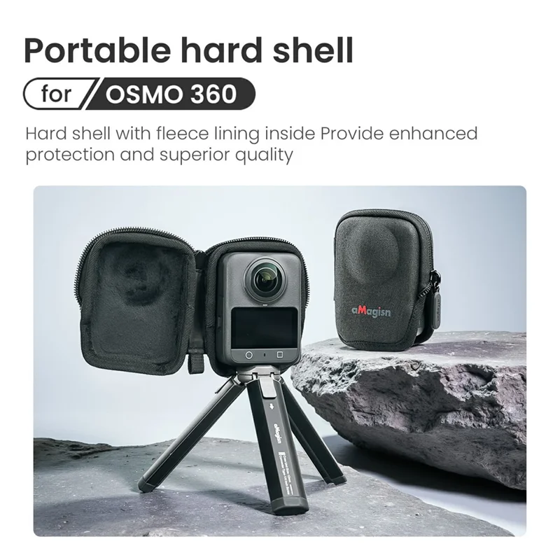 Bolsa de Armazenamento Portátil Protetora de EVA para Câmera de Ação DJI Osmo 360