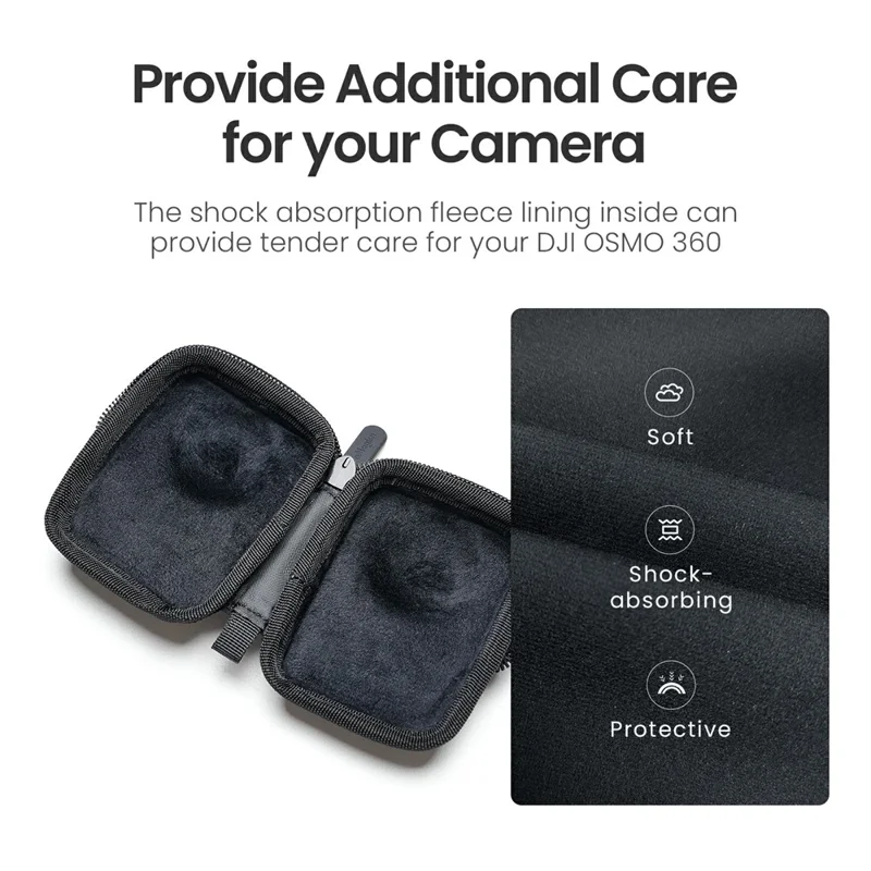 Bolsa de Armazenamento Portátil Protetora de EVA para Câmera de Ação DJI Osmo 360