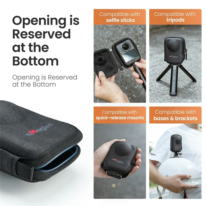 Bolsa de Armazenamento Portátil Protetora de EVA para Câmera de Ação DJI Osmo 360