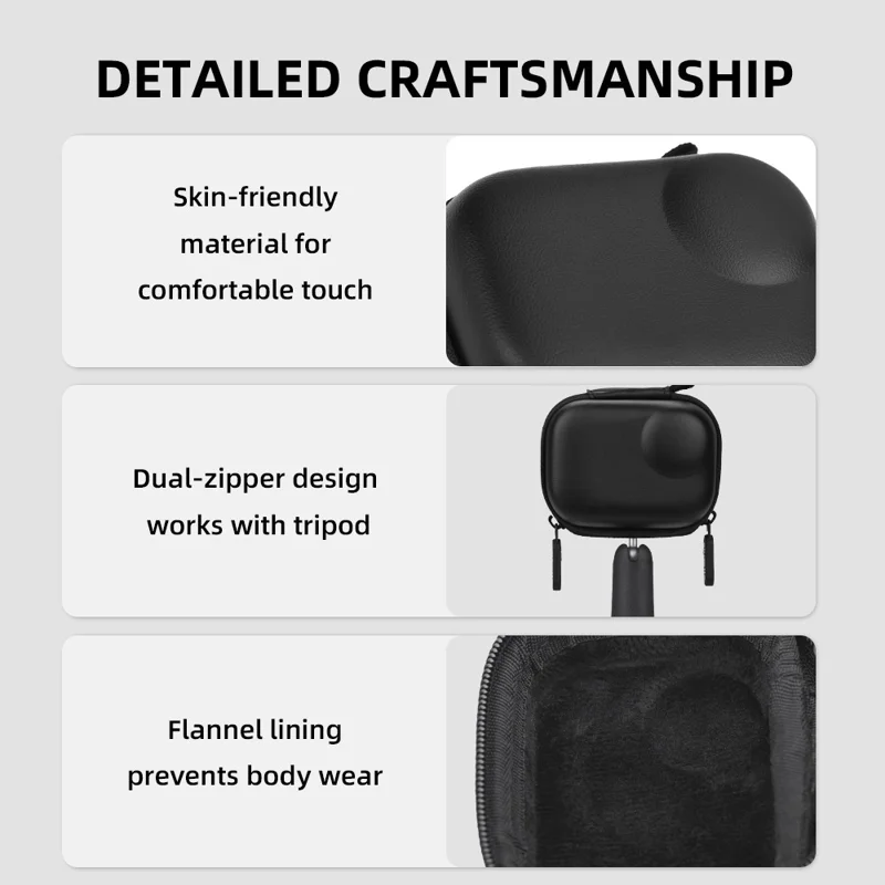 FLYMILE For Insta360 Go Ultra Storage Bag Shockproof Camera Carrying Case Protective Cover