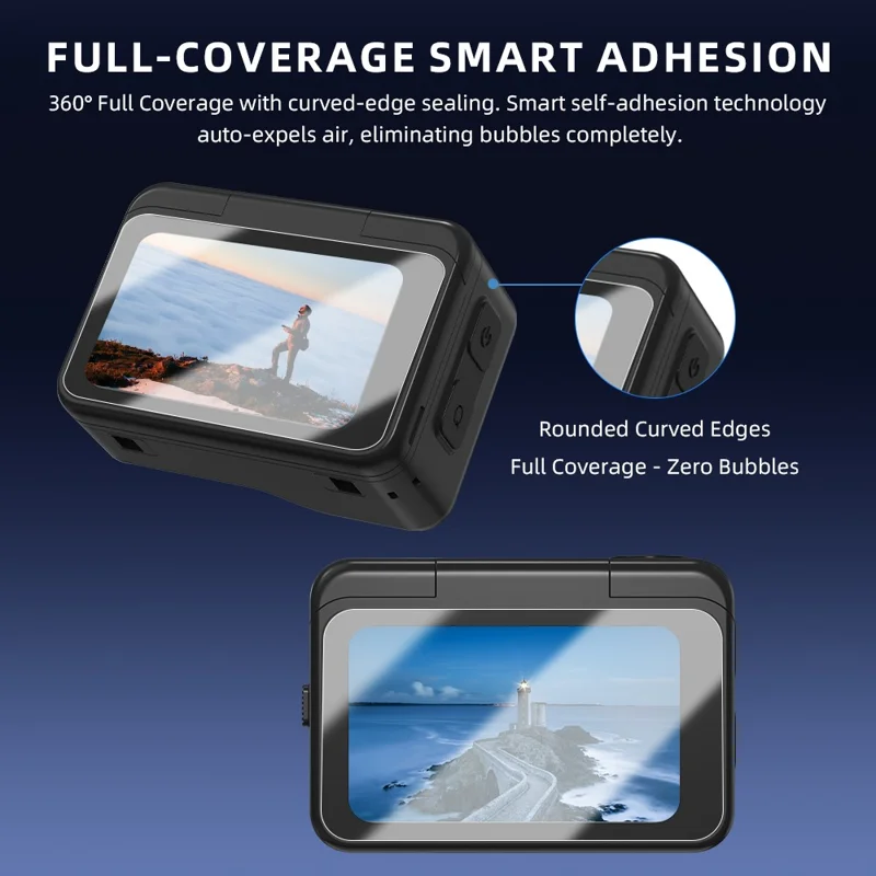 2Pcs Screen Protector for Insta360 Go Ultra Tempered Glass Film HD Ultra Clear Scratch Resistant Camera Screen Film