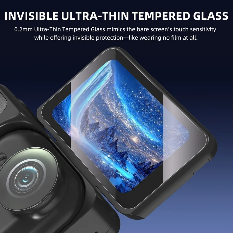 2Pcs Screen Protector for Insta360 Go Ultra Tempered Glass Film HD Ultra Clear Scratch Resistant Camera Screen Film
