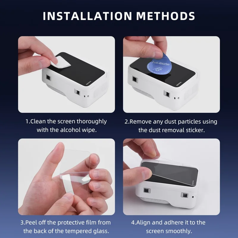 2Pcs Screen Protector for Insta360 Go Ultra Tempered Glass Film HD Ultra Clear Scratch Resistant Camera Screen Film