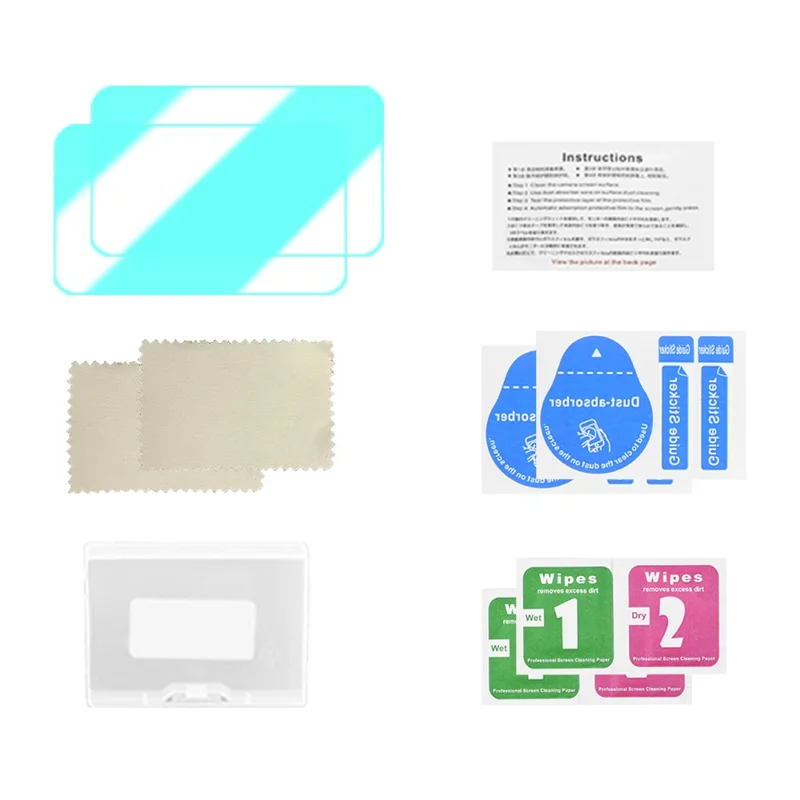 2Pcs Screen Protector for Insta360 Go Ultra Tempered Glass Film HD Ultra Clear Scratch Resistant Camera Screen Film