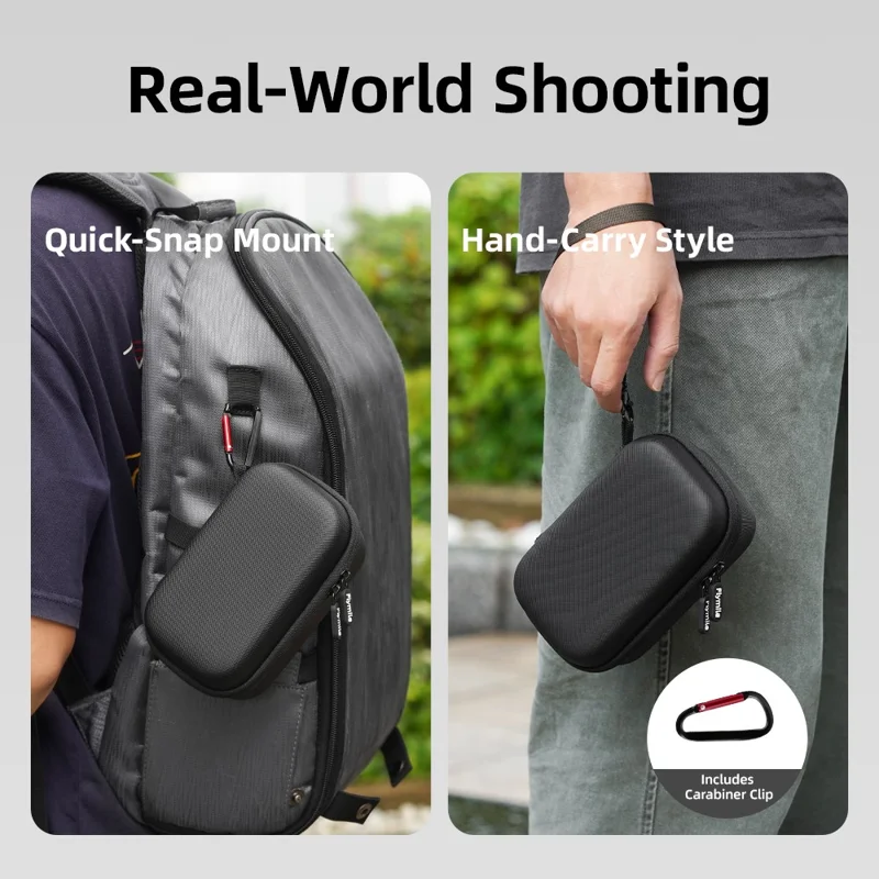 Bolsa de almacenamiento FLYMILE para DJI Osmo Action 3 / 4 / 5 Pro Street Photography Kit Estuche protector con correa para la muñeca