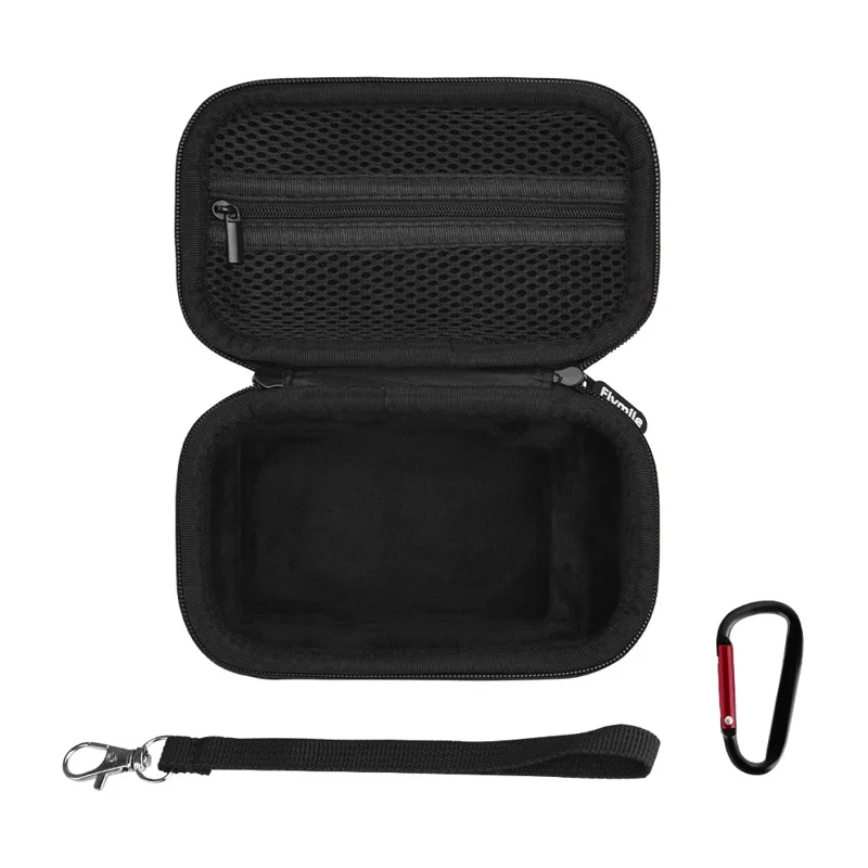 Bolsa de almacenamiento FLYMILE para DJI Osmo Action 3 / 4 / 5 Pro Street Photography Kit Estuche protector con correa para la muñeca