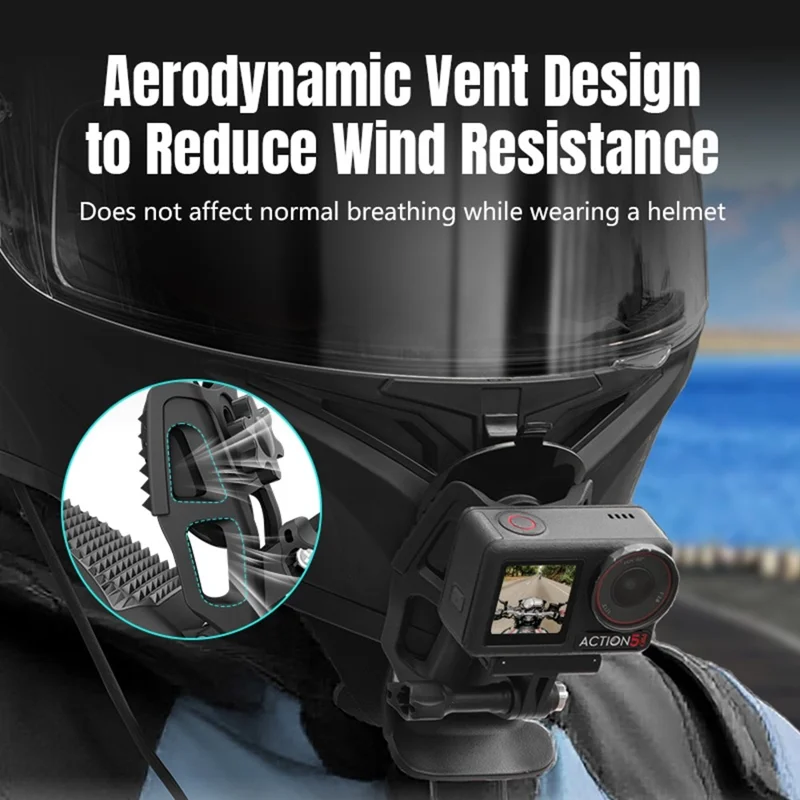 STARTRC For Motorcycle Helmet Universal Action Camera Mount Clamp Adjustable Angle Secure Fixation