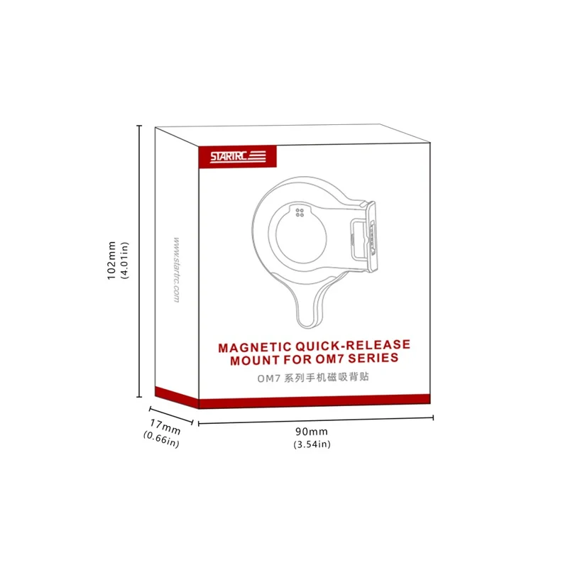 STARTRC For DJI Osmo Mobile 7  /  7 Pro Magnetic Stand Phone Holder Compatible with Smart Tracking Module