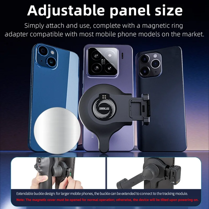 STARTRC For DJI Osmo Mobile 7  /  7 Pro Magnetic Stand Phone Holder Compatible with Smart Tracking Module