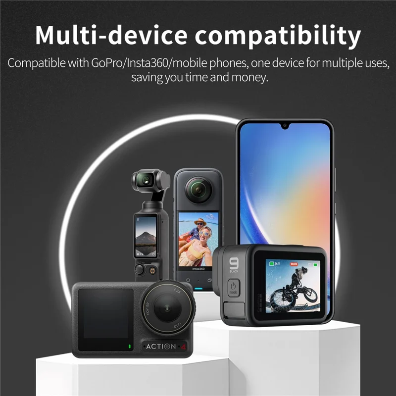 STARTRC for Action Cameras Foldable Magnetic Tripod Foldable Aluminum Alloy 1 / 4 Thread Mount