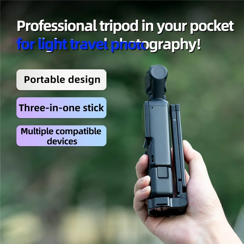 STARTRC for Action Cameras Foldable Magnetic Tripod Foldable Aluminum Alloy 1 / 4 Thread Mount