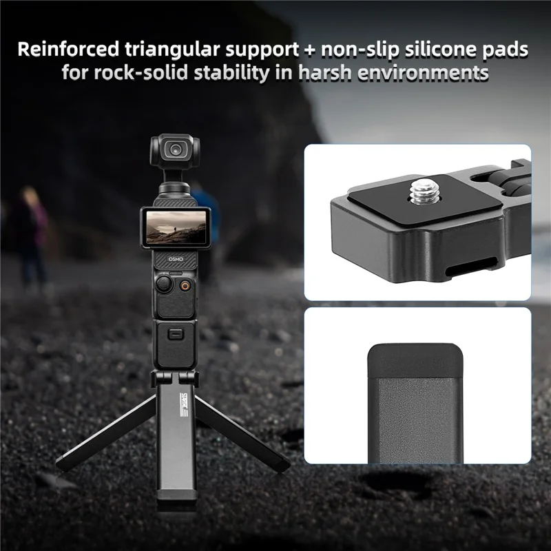 STARTRC for Action Cameras Foldable Magnetic Tripod Foldable Aluminum Alloy 1 / 4 Thread Mount