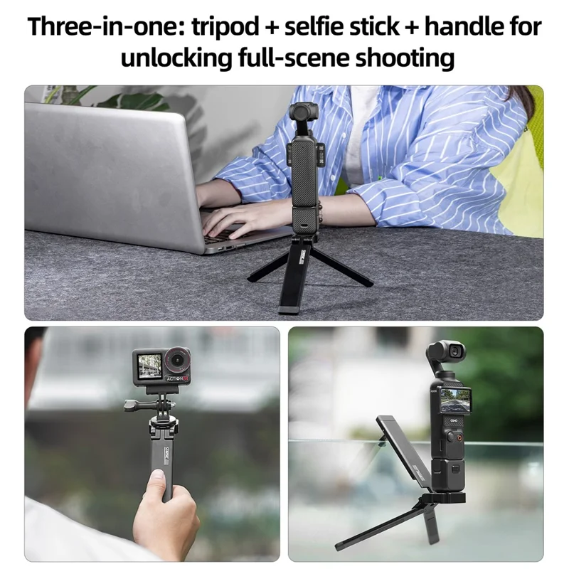STARTRC for Action Cameras Foldable Magnetic Tripod Foldable Aluminum Alloy 1 / 4 Thread Mount