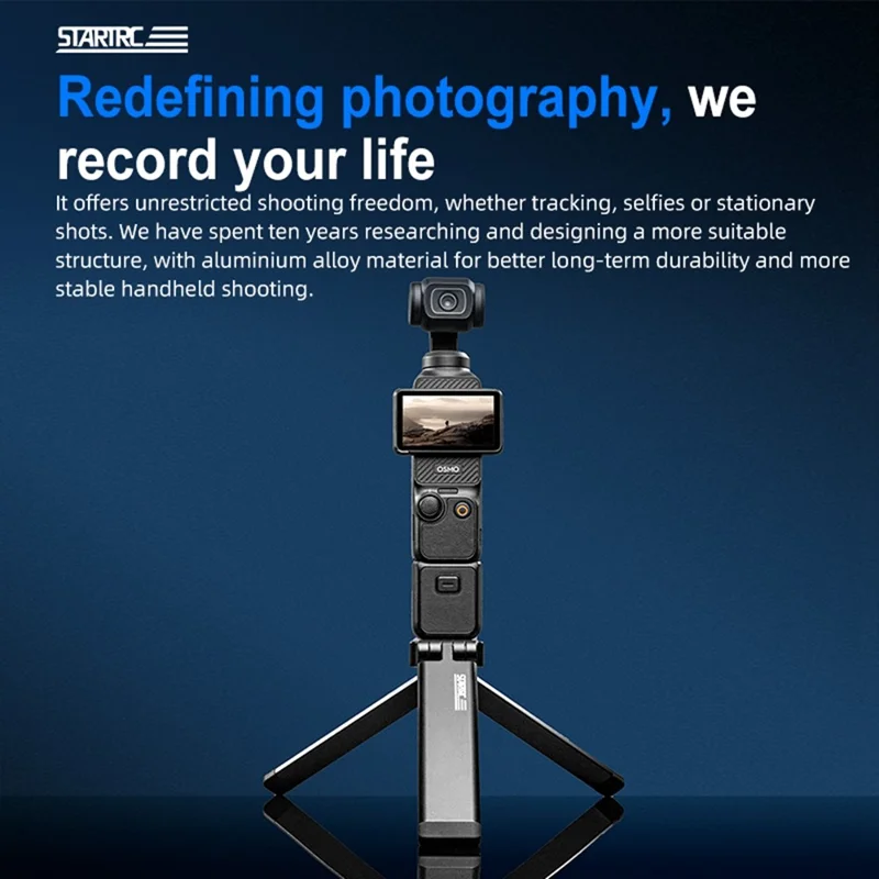 STARTRC for Action Cameras Foldable Magnetic Tripod Foldable Aluminum Alloy 1 / 4 Thread Mount