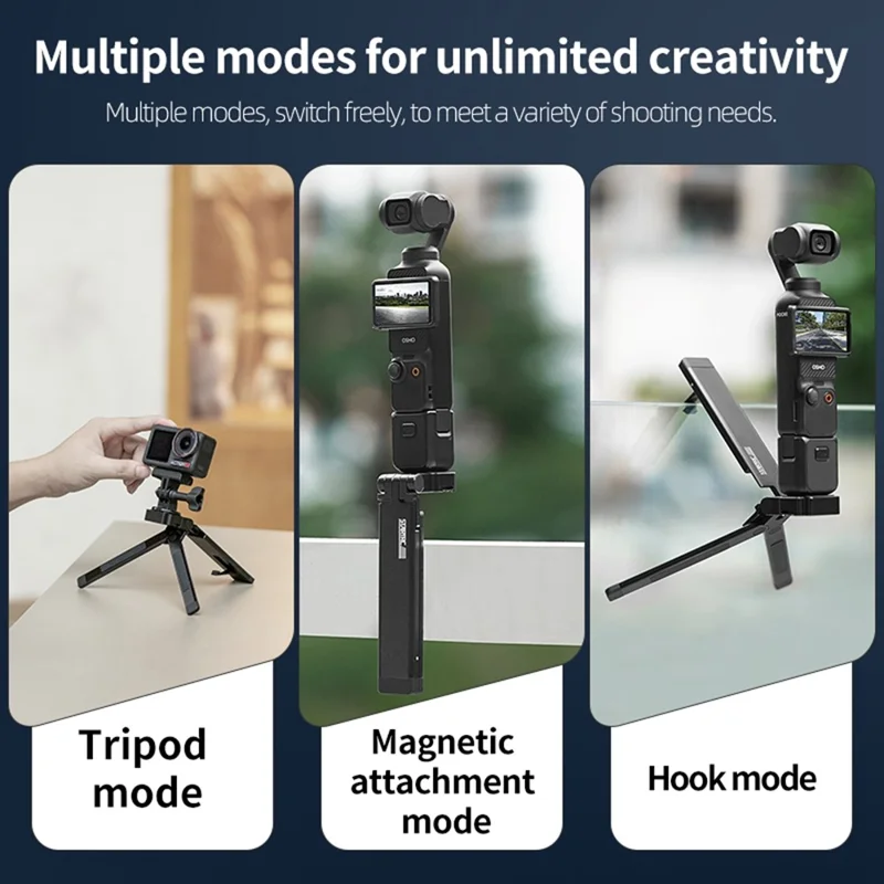 STARTRC for Action Cameras Foldable Magnetic Tripod Foldable Aluminum Alloy 1 / 4 Thread Mount