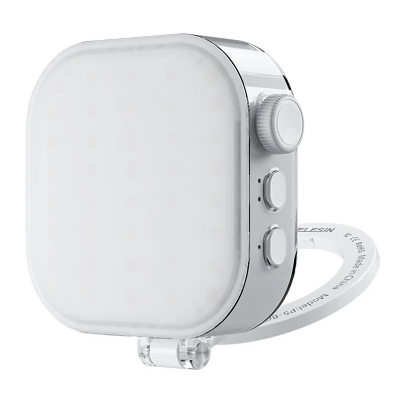 TELESIN P5-BGD-03 RGB Color Magnetic Ice Cube Light Mini Photography Fill Light Phone Stand