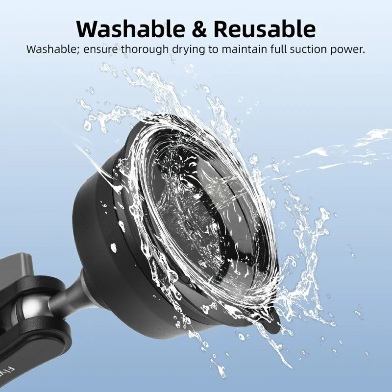 FLYMILE For Action Cameras 360 Degree Rotating Aluminum Alloy Car Suction Cup Mount Bracket