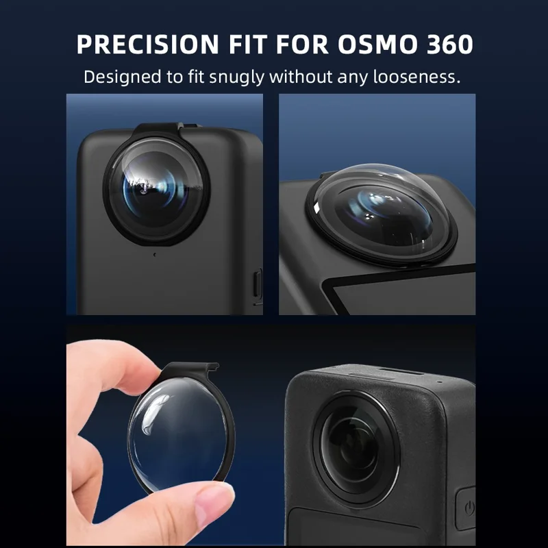 2 Peças para Câmera Panorâmica DJI OSMO 360, Protetor de Lente de Vidro Temperado de Dureza 6H