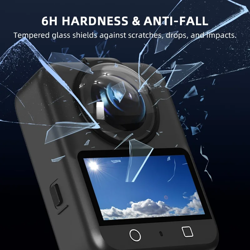 2 Peças para Câmera Panorâmica DJI OSMO 360, Protetor de Lente de Vidro Temperado de Dureza 6H