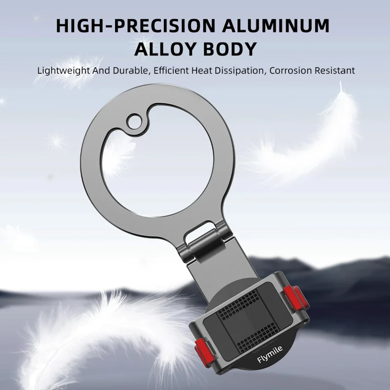 FLYMILE Quick Release Magnetic Mount for DJI Osmo Action 5 Pro / 4 / 3 / Osmo 360 3-Axis Pivot Structure Camera Holder
