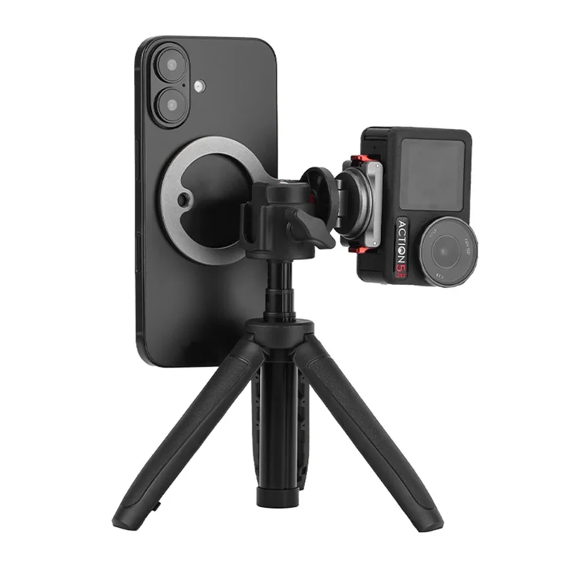 FLYMILE Quick Release Magnetic Mount for DJI Osmo Action 5 Pro / 4 / 3 / Osmo 360 3-Axis Pivot Structure Camera Holder