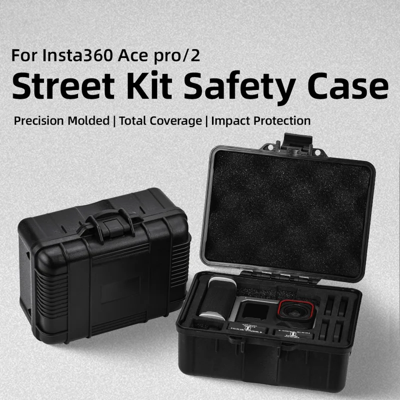 FLYMILE For Insta360 Ace Pro / Ace Pro 2 Case Portable Street Shooting Kit Storage Travel Bag