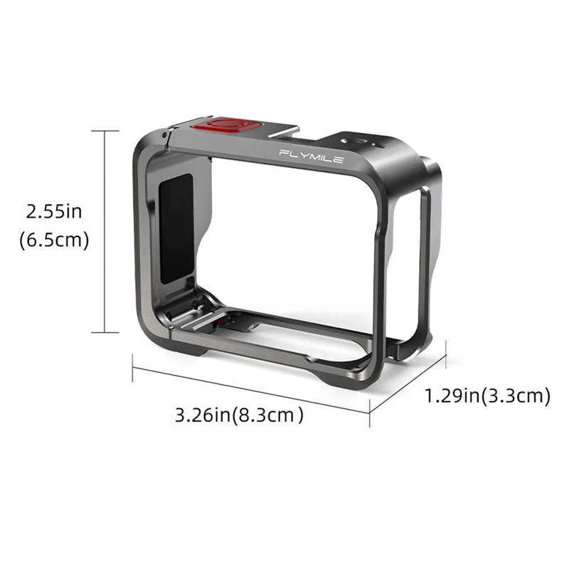 FLYMILE Metal Cage for Insta360 Ace Pro 2 / Ace Pro Aluminum Alloy Camera Frame Protective Cover