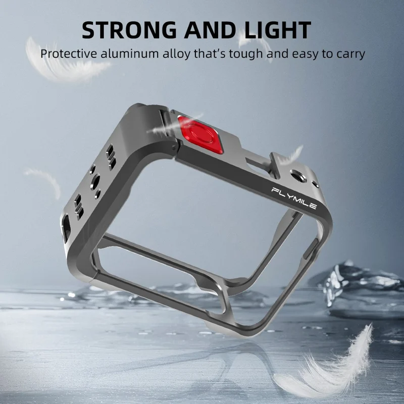 FLYMILE Metal Cage for Insta360 Ace Pro 2 / Ace Pro Aluminum Alloy Camera Frame Protective Cover