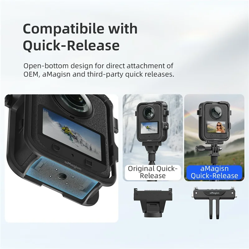 AMAGISN For DJI Osmo 360 Cage Lightweight Protective Frame Camera Accessory