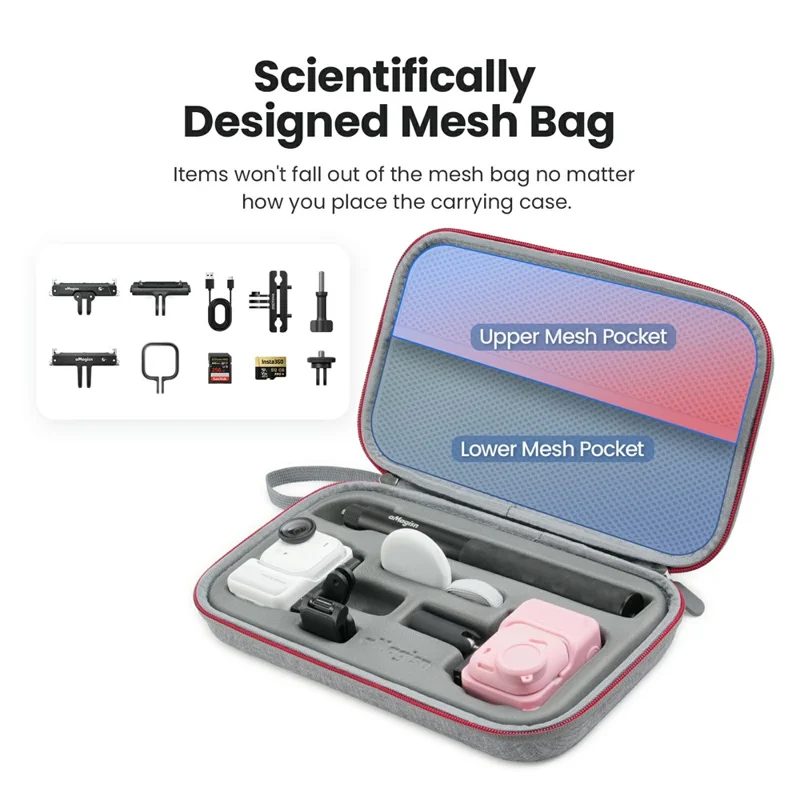 AMAGISN For Insta360 Go Ultra Storage Bag Protective Carrying Case Sports Camera Accessories