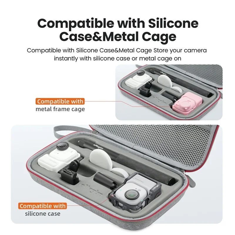 AMAGISN For Insta360 Go Ultra Storage Bag Protective Carrying Case Sports Camera Accessories