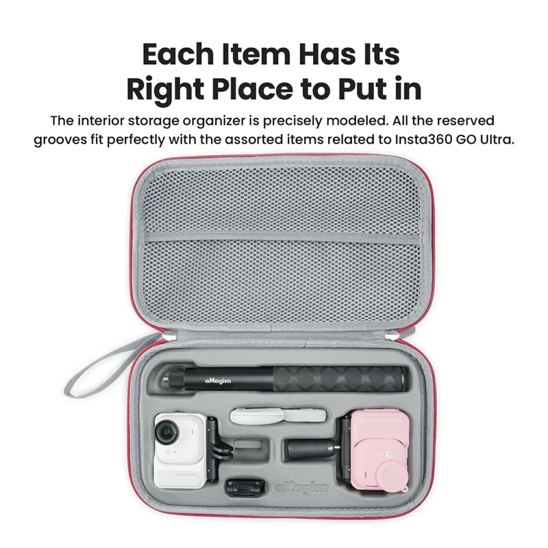 AMAGISN For Insta360 Go Ultra Storage Bag Protective Carrying Case Sports Camera Accessories
