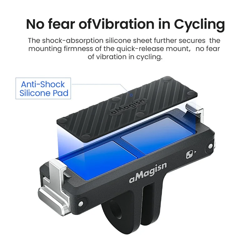 AMAGISN For Insta360 Go Ultra Magnetic Quick Release Base Action Camera Mount Bracket