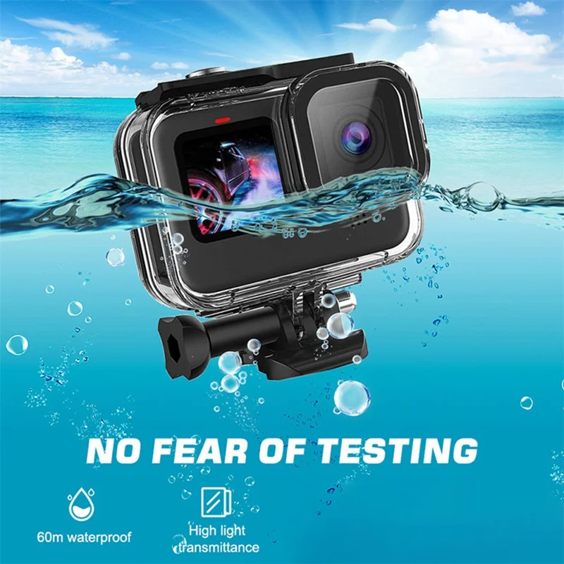 60m Underwater Diving Case for GoPro Hero 13 / 12 / 11 / 10 / 9 Camera Waterproof Cover Housing Shell