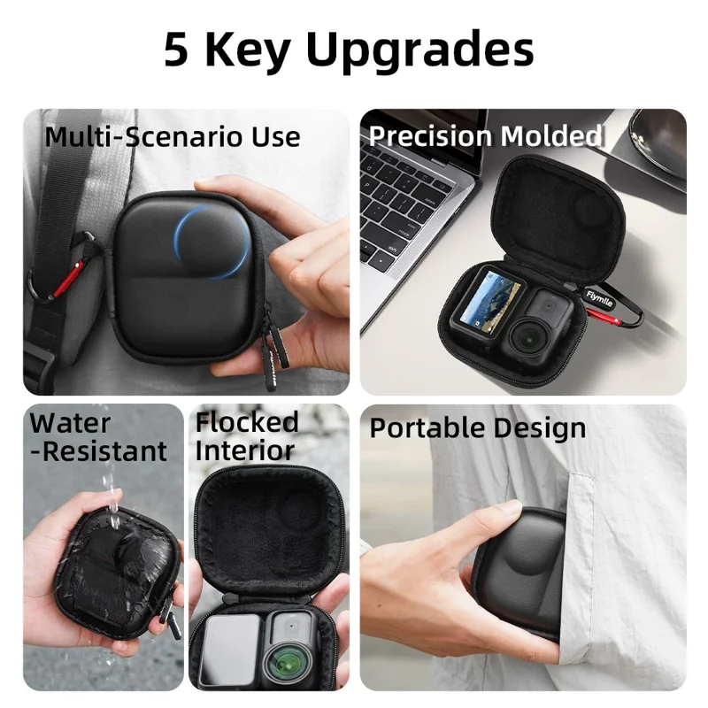FLYMILE For DJI Osmo Nano Camera Case Shockproof Hard Shell Water-Resistant Portable Storage Bag