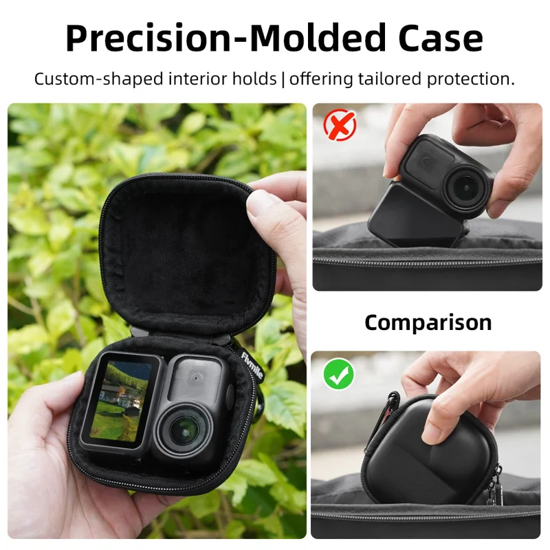 FLYMILE For DJI Osmo Nano Camera Case Shockproof Hard Shell Water-Resistant Portable Storage Bag