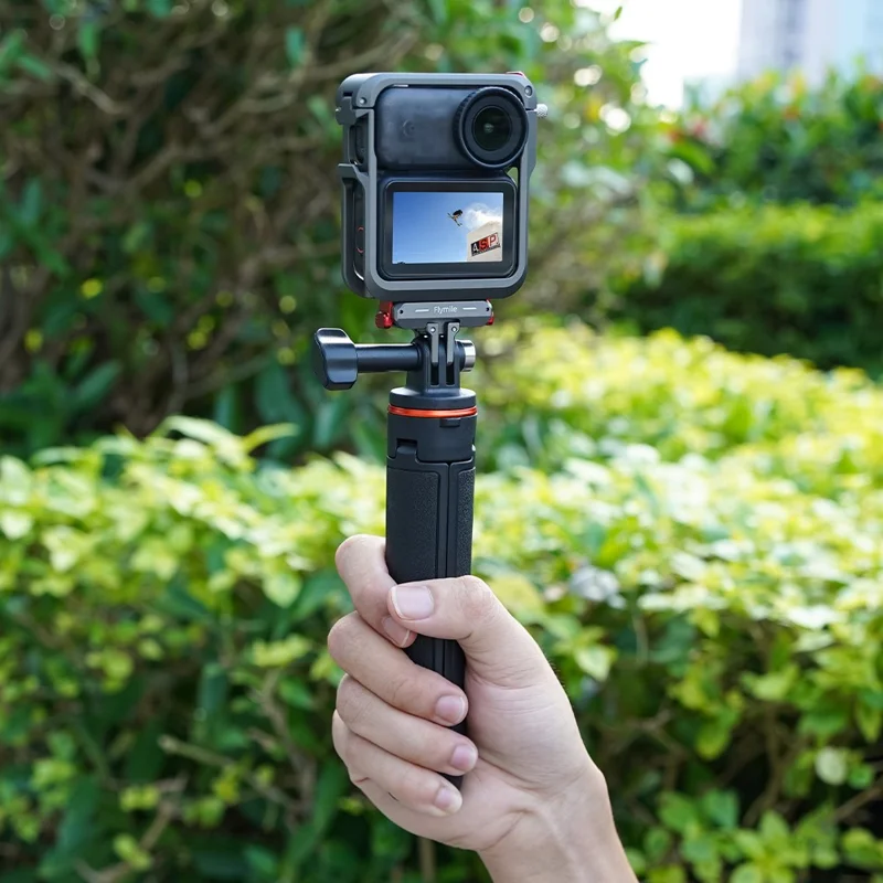 FLYMILE Für DJI Osmo Nano Metall-Käfig Dual-Locking Silikon-Schutzrahmen Magnetischer Schnellverschluss