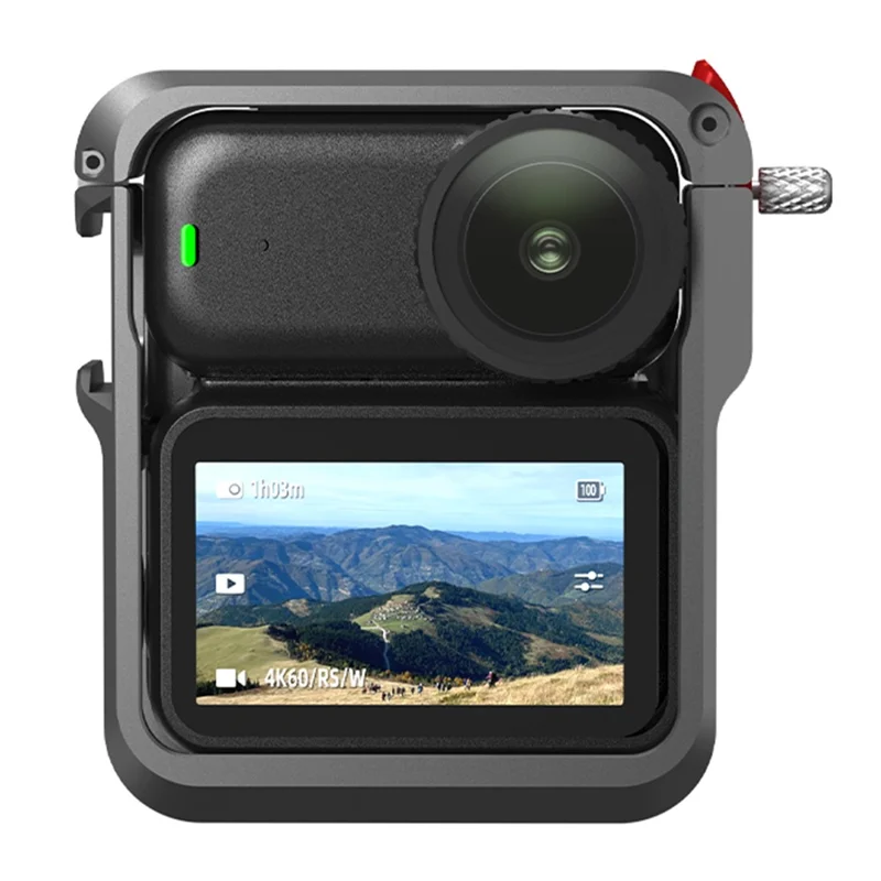 FLYMILE Für DJI Osmo Nano Metall-Käfig Dual-Locking Silikon-Schutzrahmen Magnetischer Schnellverschluss