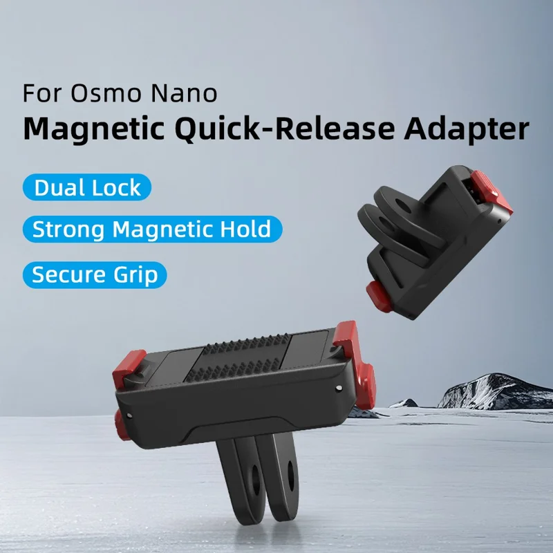 FLYMILE For DJI Osmo Nano Camera Quick Release Magnetic Base Dual Lock System Shock Absorption