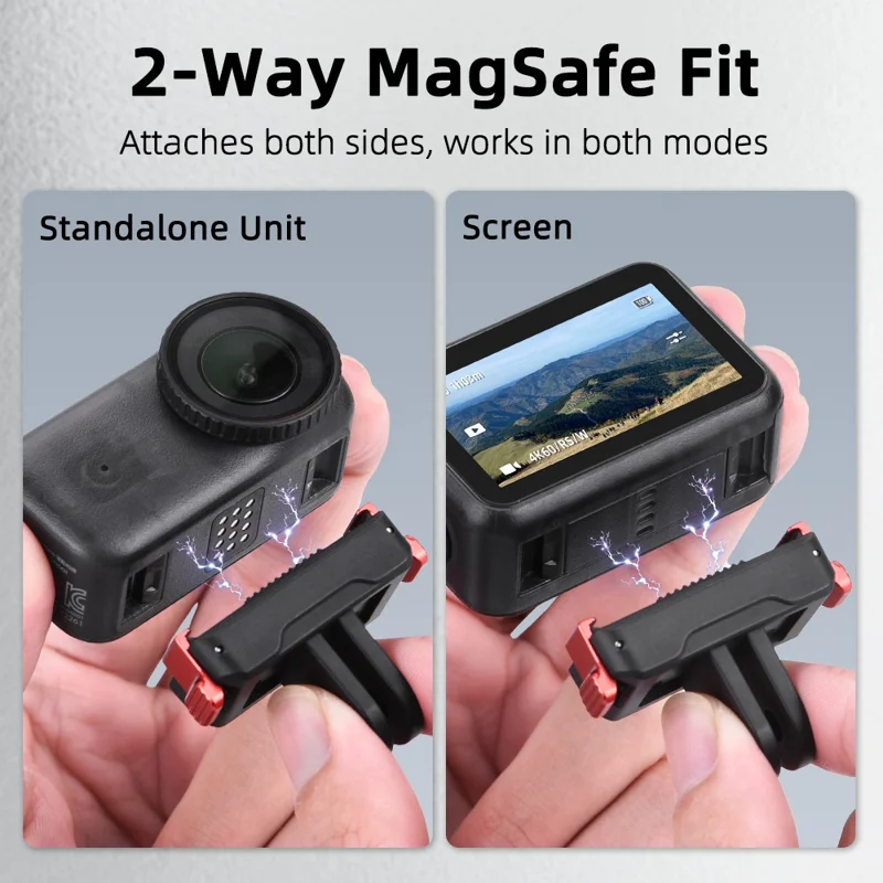 FLYMILE For DJI Osmo Nano Camera Quick Release Magnetic Base Dual Lock System Shock Absorption