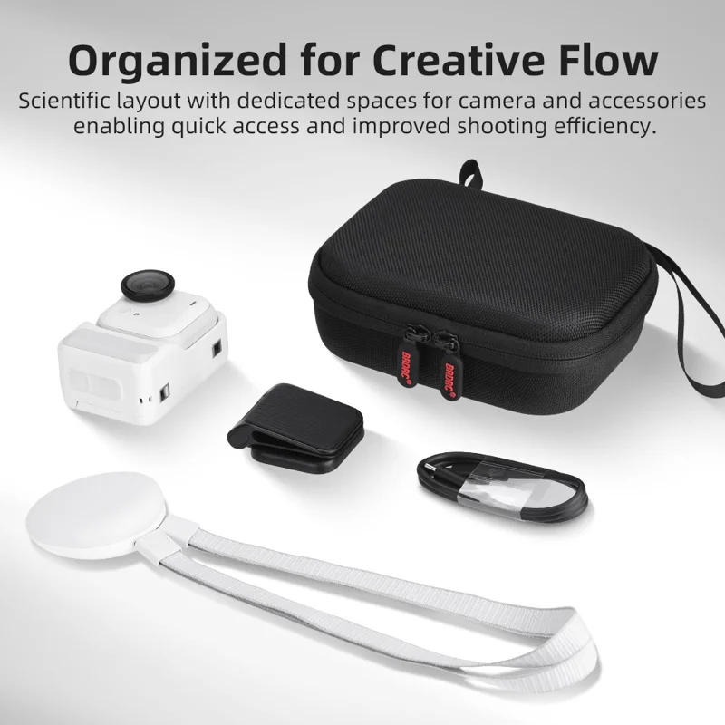 BRDRC för Insta360 Go Ultra Standard Edition förvaringslåda Skyddsväska med stötvågar Avdelningar