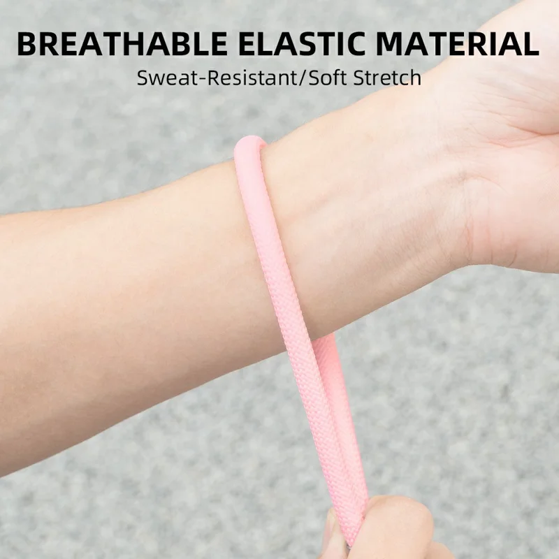 FLYMILE pour Caméra d'Action Sangle de Poignet Ajustable Universelle en Polyester Respirante et Sécurisée - Noir