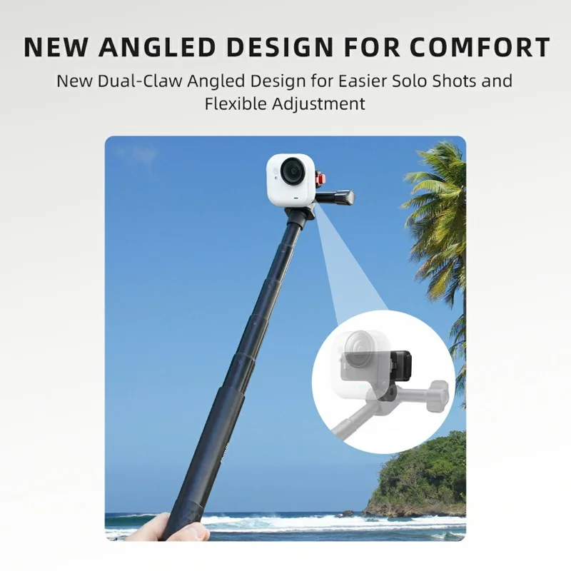 FLYMILE dla Insta360 Go Ultra Magnetyczny Adapter Montażowy Złącze Szybkiego Montażu Przenośne Akcesoria z Metalową Przysawką - Czarny