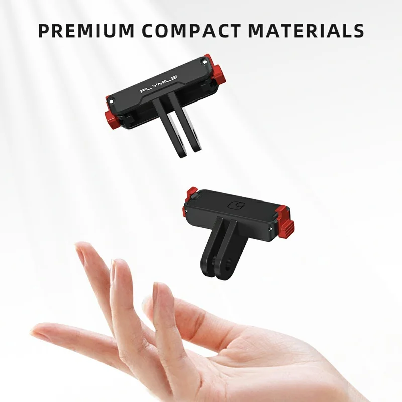 FLYMILE dla Insta360 Go Ultra Magnetyczny Adapter Montażowy Złącze Szybkiego Montażu Przenośne Akcesoria z Metalową Przysawką - Czarny