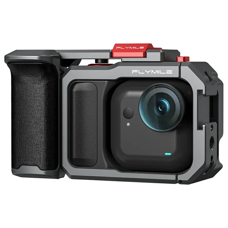 FLYMILE For Insta360 Go Ultra Street Photography Handle Set Camera Ergonomic Grip with Cold Shoe Mount