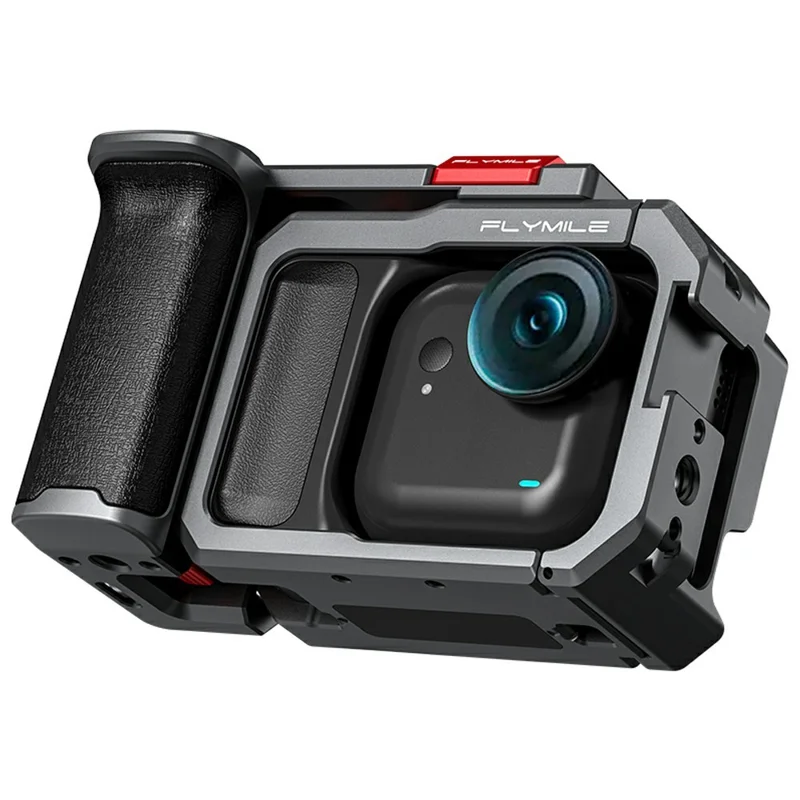 FLYMILE For Insta360 Go Ultra Street Photography Handle Set Camera Ergonomic Grip with Cold Shoe Mount