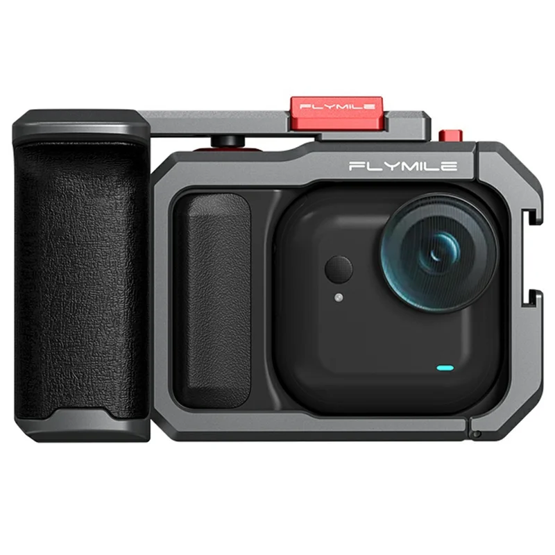 FLYMILE For Insta360 Go Ultra Street Photography Handle Set Camera Ergonomic Grip with Cold Shoe Mount
