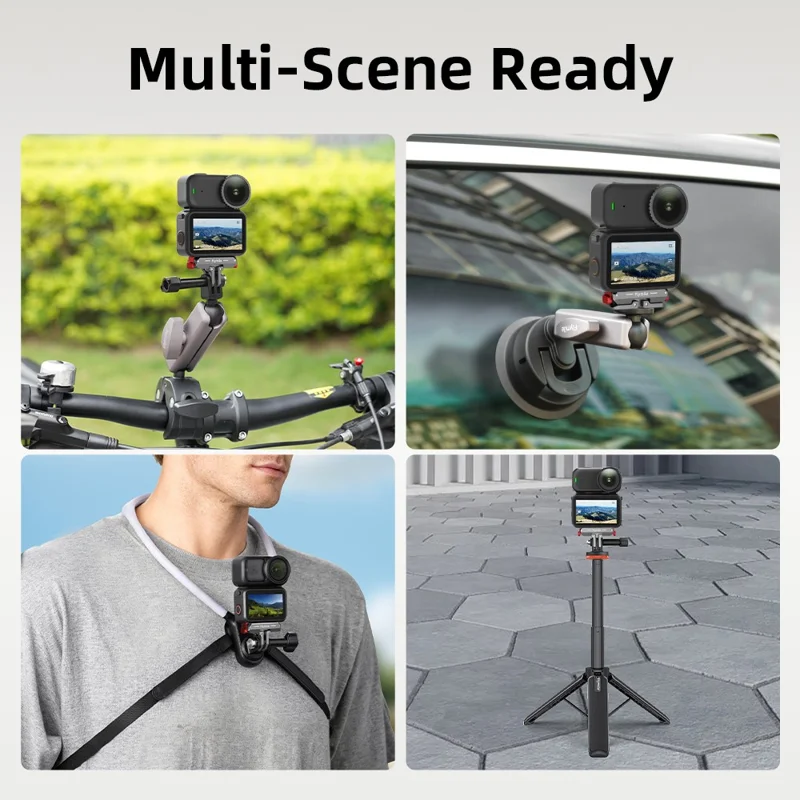 FLYMILE för DJI Osmo Nano Magnetisk Snabbkopplingskamera väska Chockabsorberande Kamerabur Vattenresistent - Svart