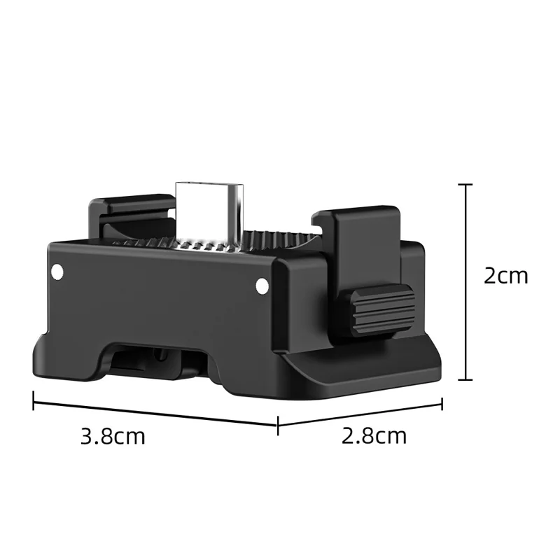 FLYMILE Per DJI OSMO POCKET 3 Base di ricarica magnetica Rilascio rapido Resistente ai graffi - Nero